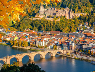 Heidelberg Deutschland im Sonnenschein