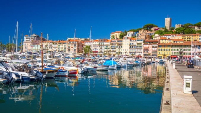 Hafen von Cannes in Frankreich