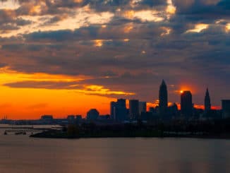 Cleveland im Sonnenaufgang