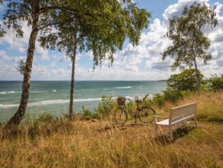 Mit dem Fahrrad an der dänischen Küste